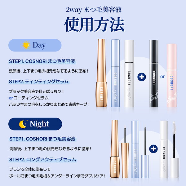 Qoo10] コスノリ 【まつげ美容液】ロングアクティブアイラッ