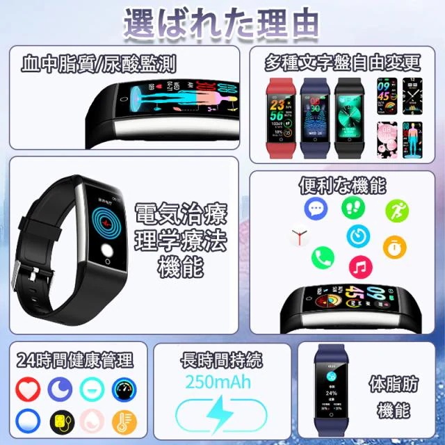 即日発送 スマートウォッチ 血圧 血糖測定 血中酸素 尿酸 睡眠管理 体温検知 ストレス監視 心拍数 活動量計 歩数計 呼吸訓練 女性生理管理 リモートケア iPhone Android対応 通話機 即日発送 スマートウォッチ 血圧 血糖測定 血中酸素 尿酸 睡眠管理 体温検知 ストレス監視 心拍数 活動量計 歩数計 呼吸訓練 女性生理管理 リモートケア iPhone Android対応 通話機