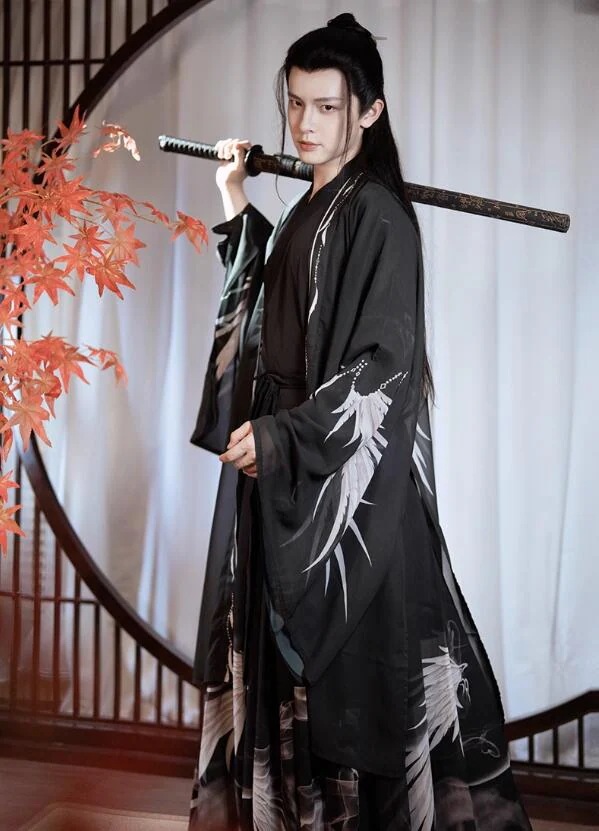 黒系水墨華流コスプレ衣装 メンズ 漢服 チャイナ服 中華服 プリント 華服 チャイナ風ハロウィン 仮装 中国古代 時代劇 コスチューム チャイナドレス ユニセックス羽織 ブラウス スカート3点セット 黒系水墨華流コスプレ衣装 メンズ 漢服 チャイナ服 中華服 プリント 華服 チャイナ風ハロウィン 仮装 中国古代 時代劇 コスチューム チャイナドレス ユニセックス羽織 ブラウス スカート3点セット