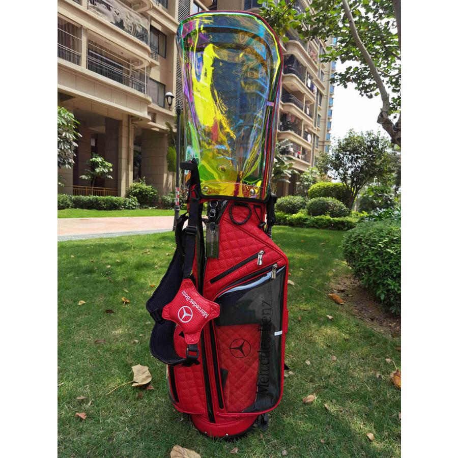 キャディバッグ メルセデスベンツ Benz ゴルフ レッド ホワイト