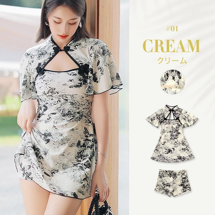 30代 体型カバー 2点セット ショートパンツ チャイナ風 花柄 ワンピース ワンピース水着 20 30代 体型カバー 2点セット ショートパンツ チャイナ風 花柄 ワンピース ワンピース水着 20