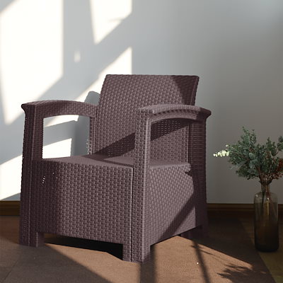 高評価★ 家具 ラタン調ガーデンファニチャーセット : アウトドア 新品格安