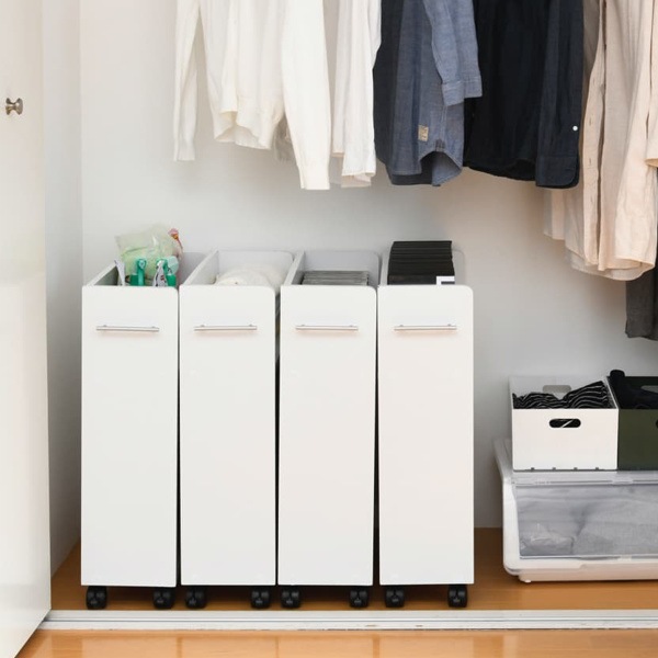 クローゼット 収納ラック キャスター付 本棚 4台セット スリム 奥行58cm 収納 ラック 棚 押入れ キャスター クローゼット収納 押し入れ収納 隙間収納 すきま 木製 隙間ラック 薄型 本収納 クローゼット 収納ラック キャスター付 本棚 4台セット スリム 奥行58cm 収納 ラック 棚 押入れ キャスター クローゼット収納 押し入れ収納 隙間収納 すきま 木製 隙間ラック 薄型 本収納