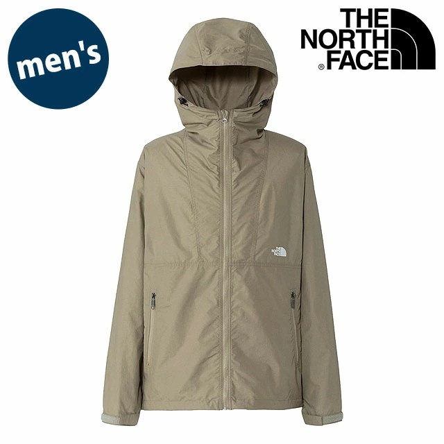 コンパクトジャケット [NP72530-CK] Compact Jacket メンズ TNF アウトドア ライトアウター ナイロンジャケット 撥水 クラシックカーキ 正規取扱店