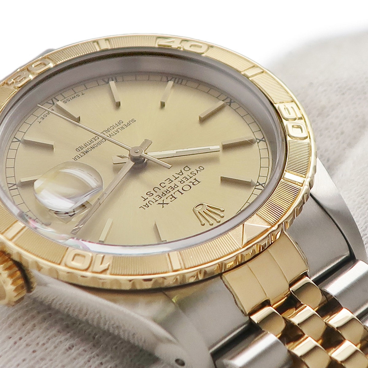 デイトジャスト サンダーバード 16263 自動巻き メンズ E番 K18YG×SS コンビ ゴールド トリチウム 3年保証