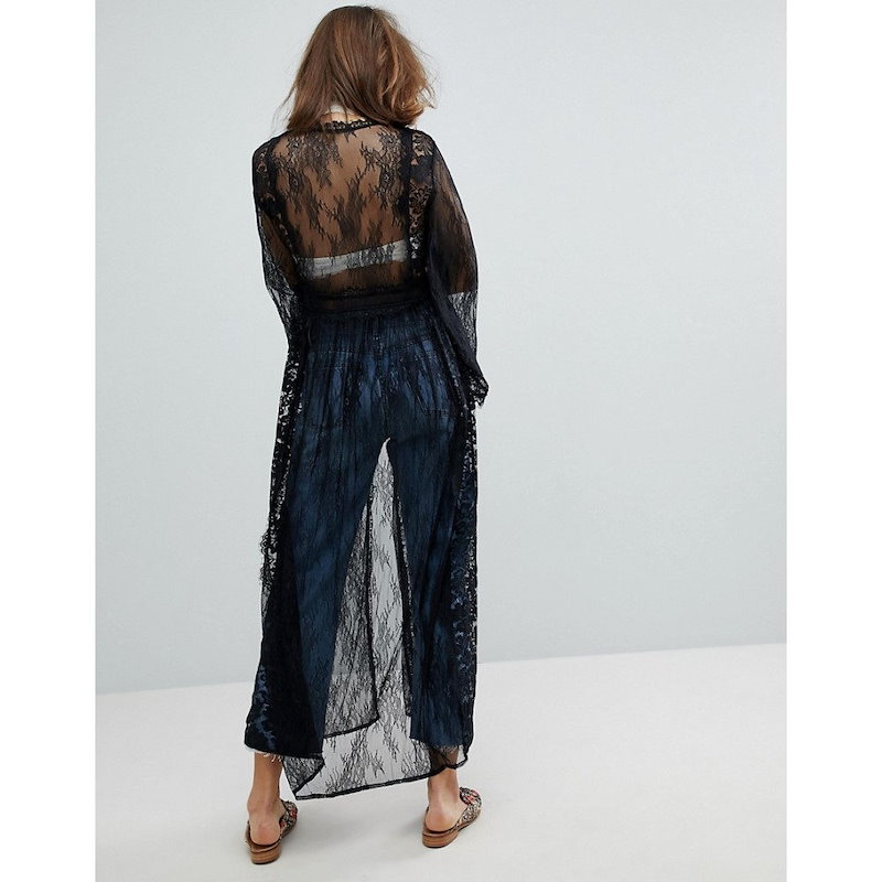 フリーピープル レディース トップス【Free People Chelsea Lace Kimono】Black フリーピープル レディース トップス【Free People Chelsea Lace Kimono】Black