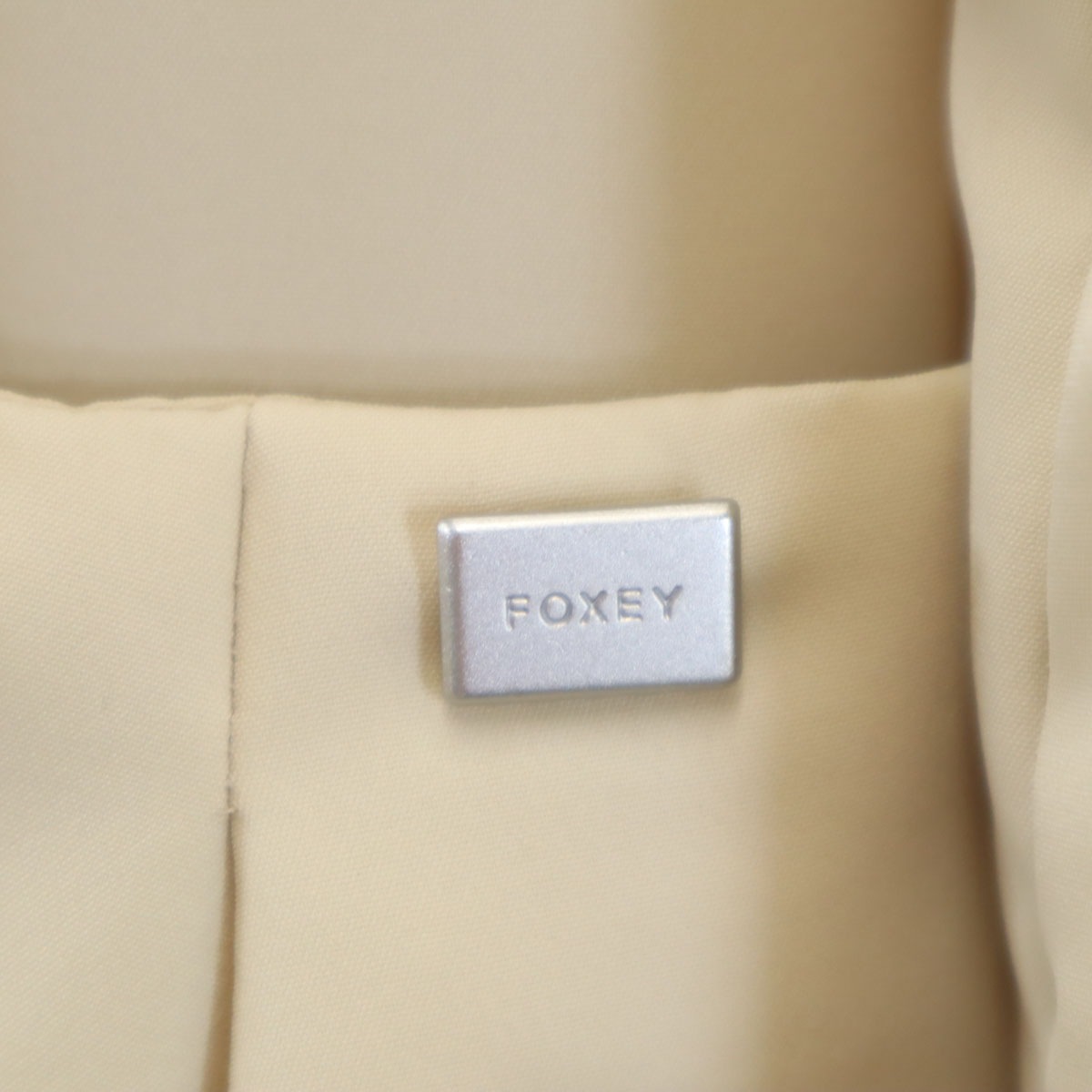 FOXEY NEW YORK フォクシーニューヨーク 日本製 ダウンコート free ベージュ 2WAY レディース 古着
