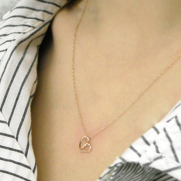 ダイヤモンド ネックレス オープンハートモチーフ k10pg 4月誕生石 天然石 10金ピンクゴールド レディース 50代 40代 60代 30代 20代 妻 彼女 ギフト プレゼント ダイヤモンド ネックレス オープンハートモチーフ k10pg 4月誕生石 天然石 10金ピンクゴールド レディース 50代 40代 60代 30代 20代 妻 彼女 ギフト プレゼント