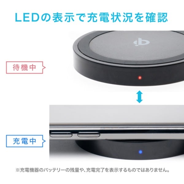 （まとめ）MCO ワイヤレス充電アダプタセット 5W ホワイト IWUA-01／WH(×2セット)