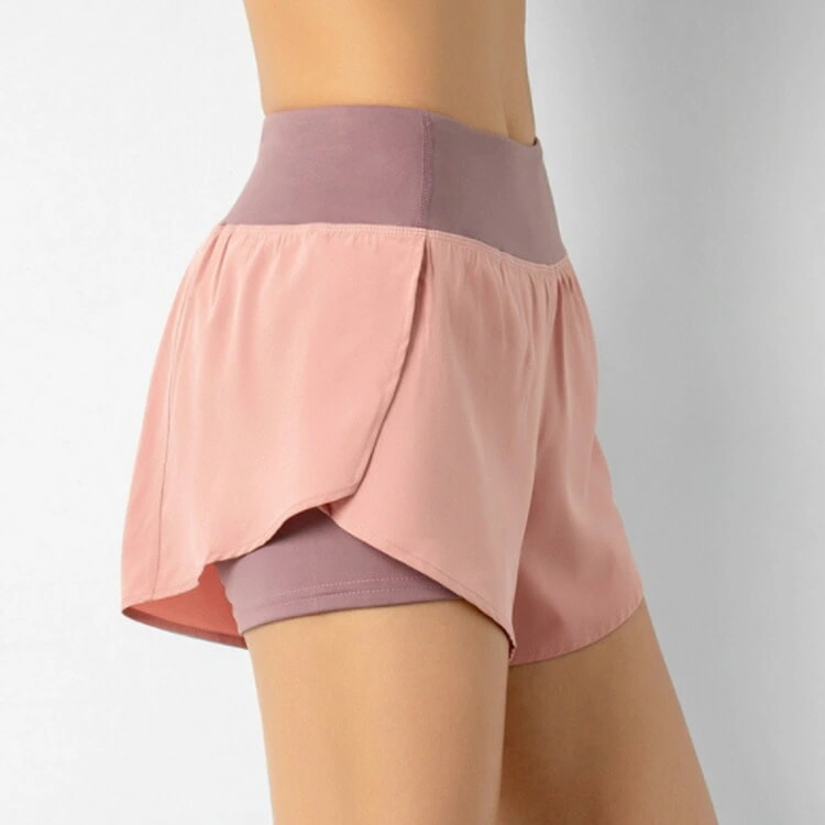 【20点セット】【送料無料】ハイウエスト スポーツウェア 短パン ショートパンツ レディース 吸汗 速乾 アウトドア ランニング テニス ゴルフ インナーパンツ付き ヨガ 運動 イージーパンツ トレー