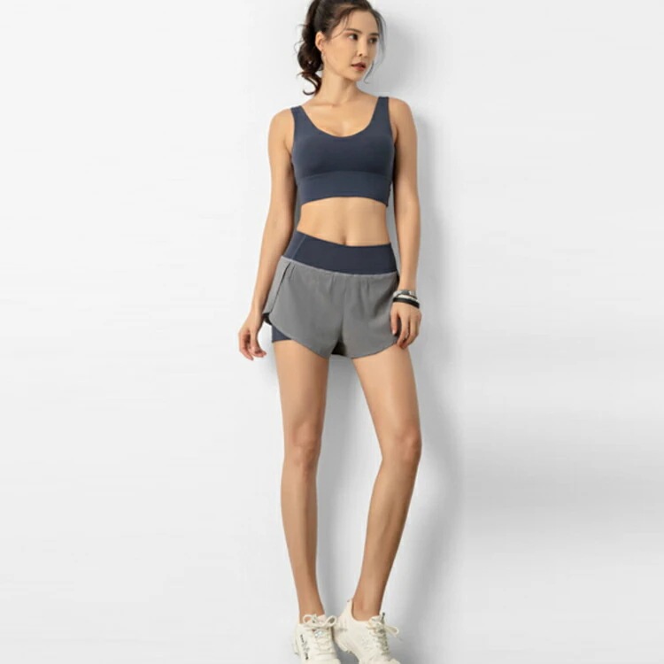 【20点セット】【送料無料】ハイウエスト スポーツウェア 短パン ショートパンツ レディース 吸汗 速乾 アウトドア ランニング テニス ゴルフ インナーパンツ付き ヨガ 運動 イージーパンツ トレー