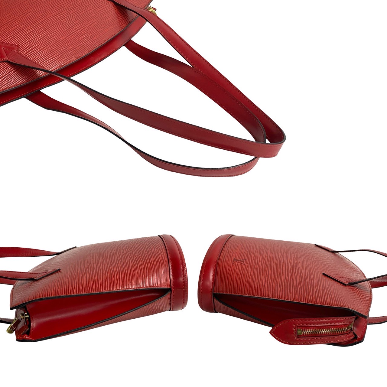 ヴィンテージ サンジャック ショッピング エピトートバッグ エピレザー レッド 74-10 ヴィンテージ サンジャック ショッピング エピトートバッグ エピレザー レッド 74-10