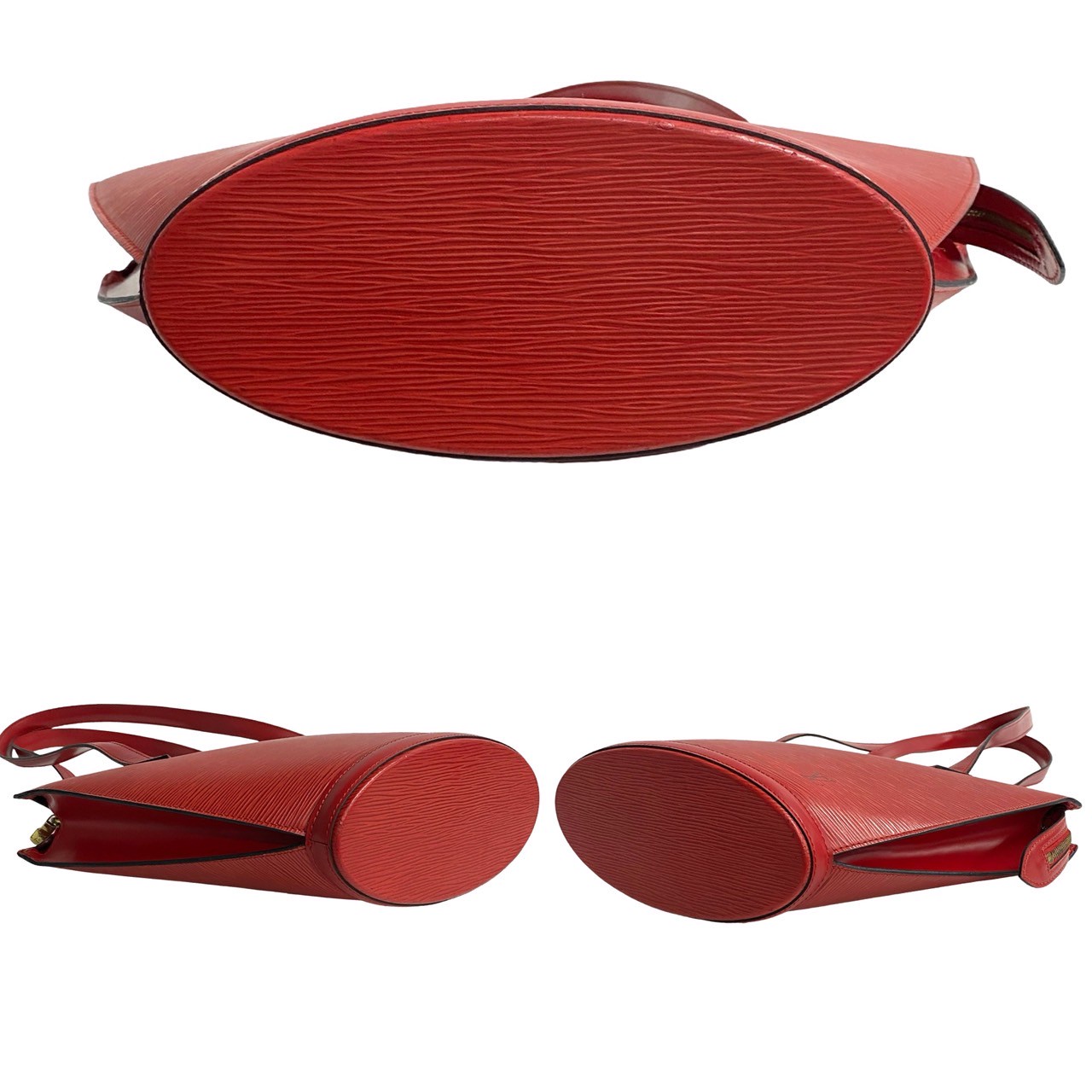 ヴィンテージ サンジャック ショッピング エピトートバッグ エピレザー レッド 74-10 ヴィンテージ サンジャック ショッピング エピトートバッグ エピレザー レッド 74-10