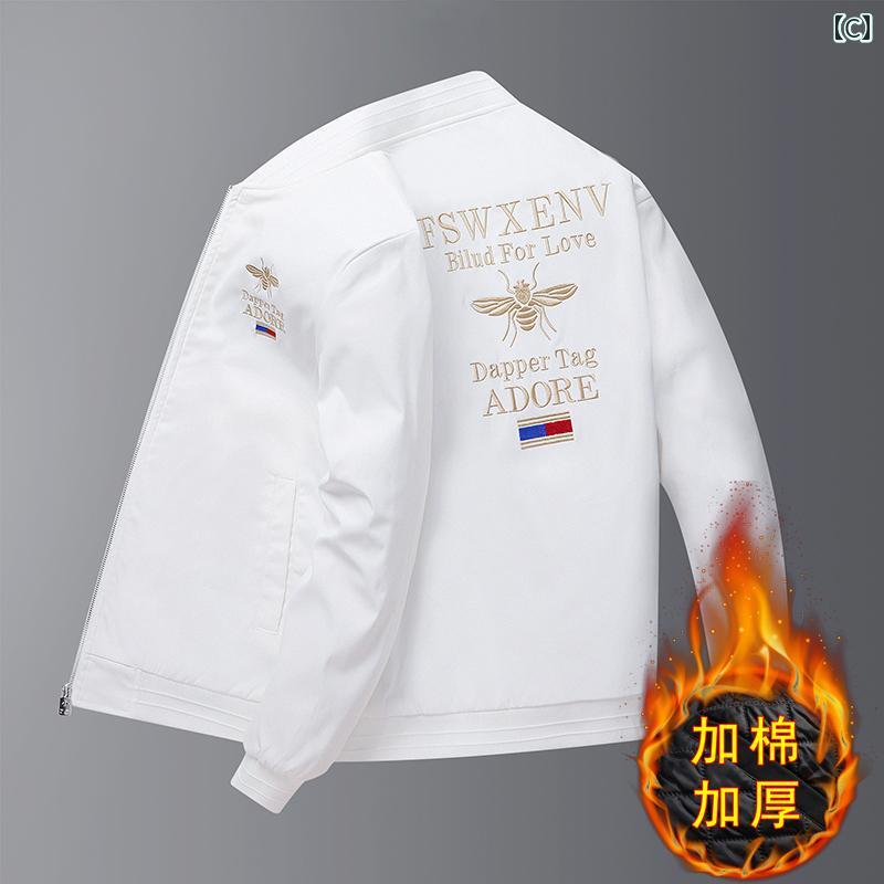 メンズ ファッション ベースボール ジャケット 春秋 スリム スタンドカラー 刺繍 鶴 ジャケット メンズ ファッション ベースボール ジャケット 春秋 スリム スタンドカラー 刺繍 鶴 ジャケット