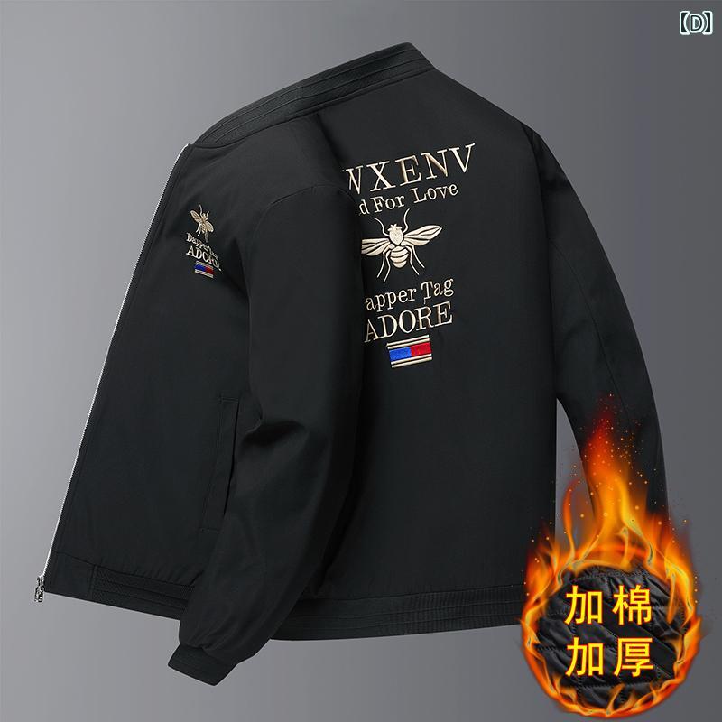 メンズ ファッション ベースボール ジャケット 春秋 スリム スタンドカラー 刺繍 鶴 ジャケット メンズ ファッション ベースボール ジャケット 春秋 スリム スタンドカラー 刺繍 鶴 ジャケット