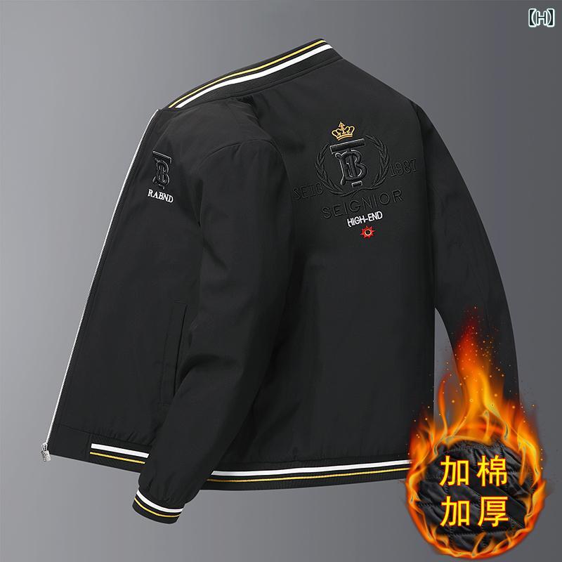 メンズ ファッション ベースボール ジャケット 春秋 スリム スタンドカラー 刺繍 鶴 ジャケット メンズ ファッション ベースボール ジャケット 春秋 スリム スタンドカラー 刺繍 鶴 ジャケット