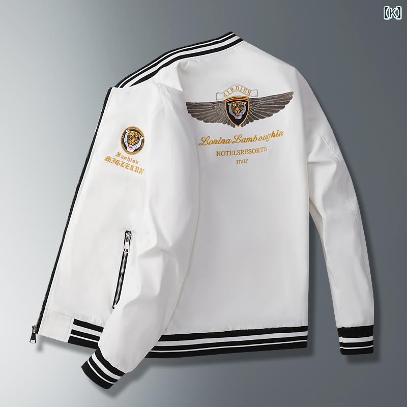 メンズ ファッション ベースボール ジャケット 春秋 スリム スタンドカラー 刺繍 鶴 ジャケット メンズ ファッション ベースボール ジャケット 春秋 スリム スタンドカラー 刺繍 鶴 ジャケット