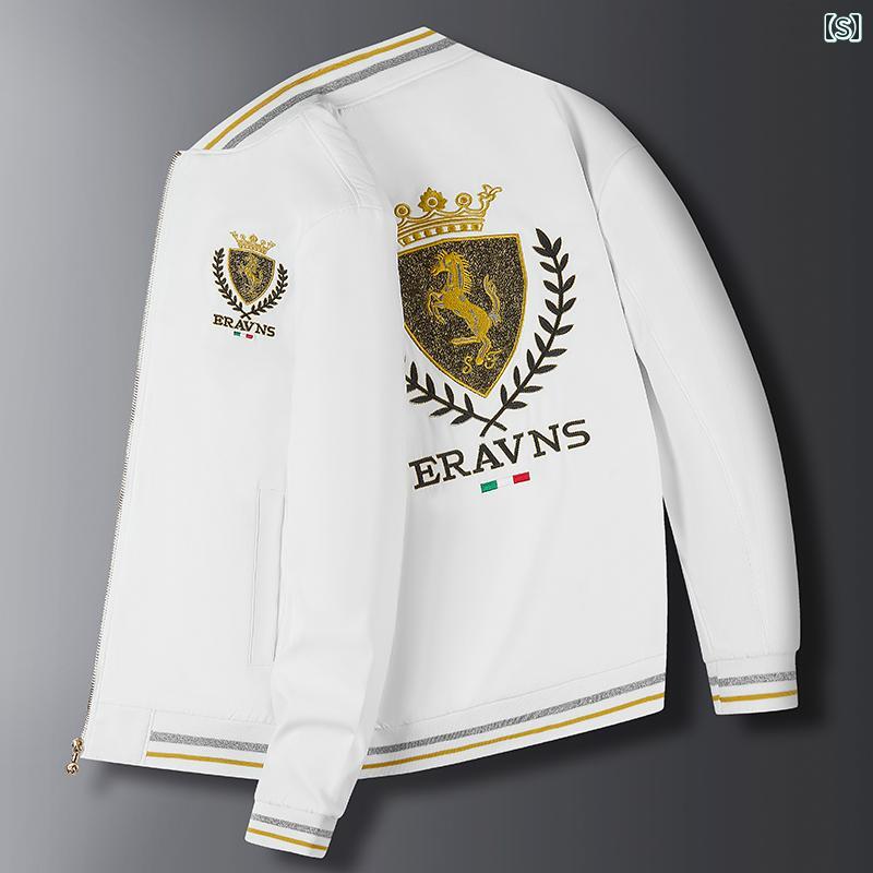 メンズ ファッション ベースボール ジャケット 春秋 スリム スタンドカラー 刺繍 鶴 ジャケット メンズ ファッション ベースボール ジャケット 春秋 スリム スタンドカラー 刺繍 鶴 ジャケット