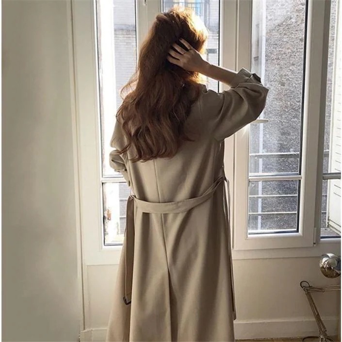 Chio2ndスプリングコートトレンチコートレディース春秋ロングAラインベルト付きオシャレ着痩せアウター韓国風通勤オシャレOL2030