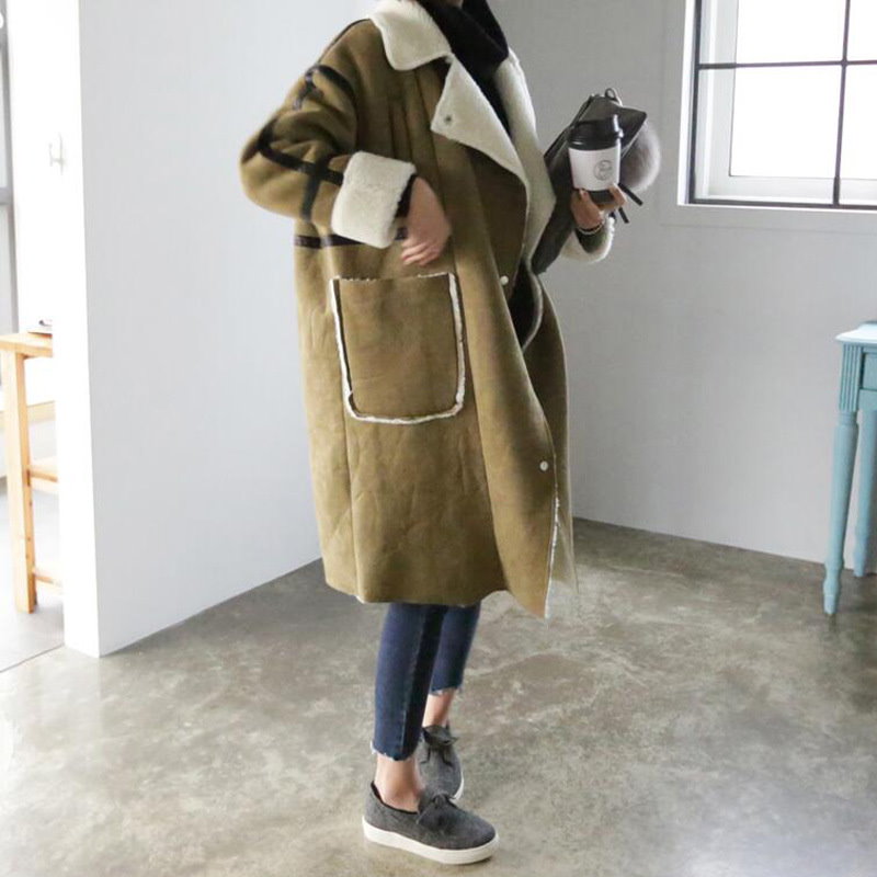 【全2色】【表でも裏でも着れる✧】2017冬服韓版着やせ コート毛皮のコート女装して毛ですね/韓国ファッション/冬のファッション 裏ボアリバーシブルコートレディース /アウター ロング 【全2色】【表でも裏でも着れる✧】2017冬服韓版着やせ コート毛皮のコート女装して毛ですね/韓国ファッション/冬のファッション 裏ボアリバーシブルコートレディース /アウター ロング