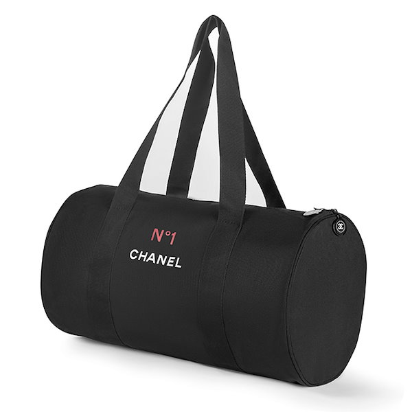 ♡未使用品♡CHANEL ブラックボストンバッグ　海外ノベルティ　黒いロゴ ♡未使用品♡ CHANEL ブラック ボストンバッグ 海外ノベルティ