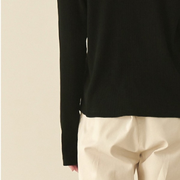 Qoo10 ロンロン RONRON ヘンリーネック長袖 無地