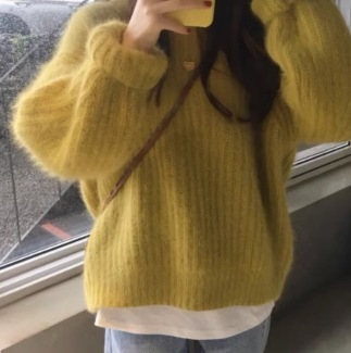 レディース トップス セーター プルオーバー 長袖 ラウンドネック もこもこ ふわふわかわいい 大人可愛い きれいめ シンプル カジュアル 上品 おしゃれ かっこいい レトロ こなれ感 個性的