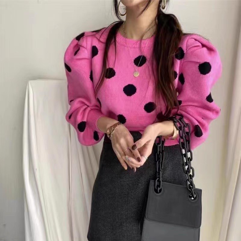 レディース トップス ニット セーター プルオーバー ショート 長袖 ボリューム袖 パフスリーブ ラウンドネック フェミニン タック ハイウエスト かわいい 大人可愛い カジュアル おしゃれ レディース トップス ニット セーター プルオーバー ショート 長袖 ボリューム袖 パフスリーブ ラウンドネック フェミニン タック ハイウエスト かわいい 大人可愛い カジュアル おしゃれ