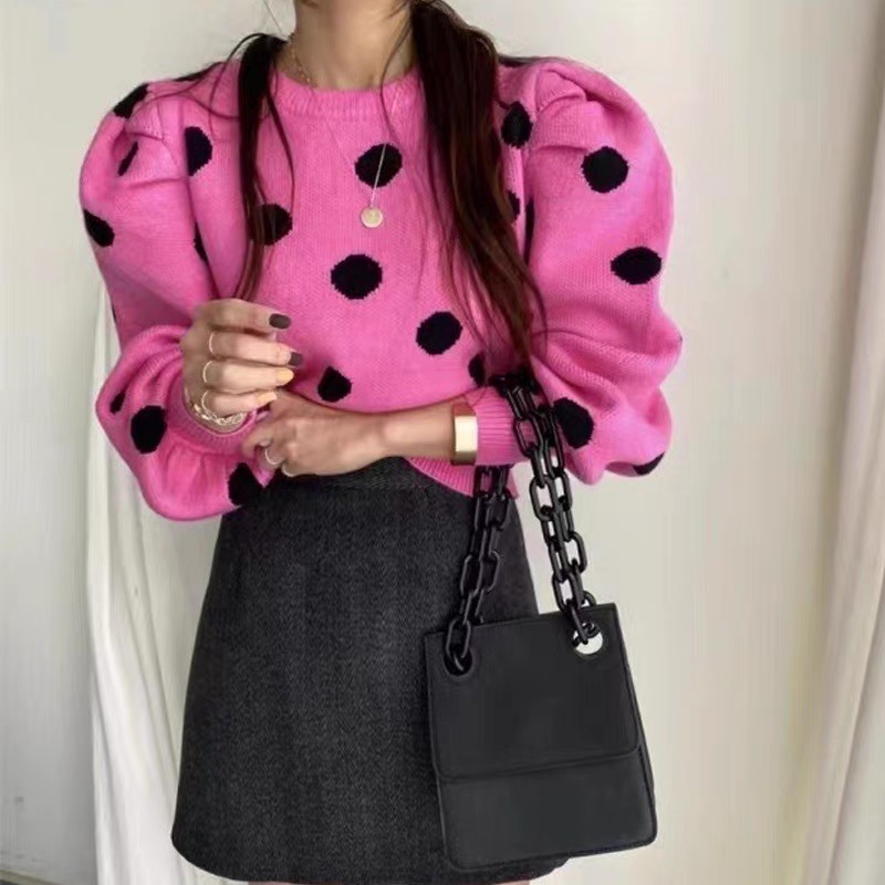 レディース トップス ニット セーター プルオーバー ショート 長袖 ボリューム袖 パフスリーブ ラウンドネック フェミニン タック ハイウエスト かわいい 大人可愛い カジュアル おしゃれ レディース トップス ニット セーター プルオーバー ショート 長袖 ボリューム袖 パフスリーブ ラウンドネック フェミニン タック ハイウエスト かわいい 大人可愛い カジュアル おしゃれ