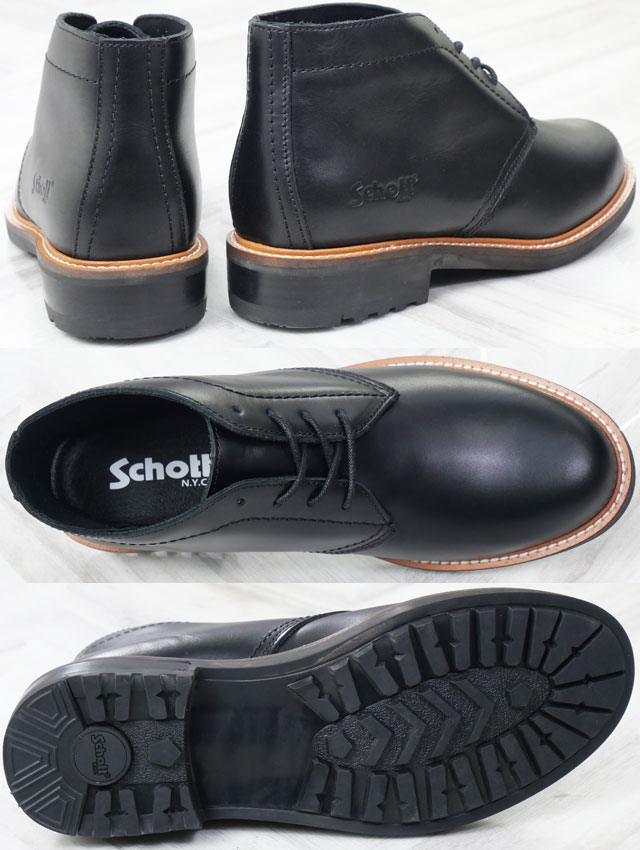 ショット チャッカブーツ メンズ カジュアル レザーシューズ 日本製 本革 靴 S23002 黒 ブラック ブラウン メイドインジャパンSchott r