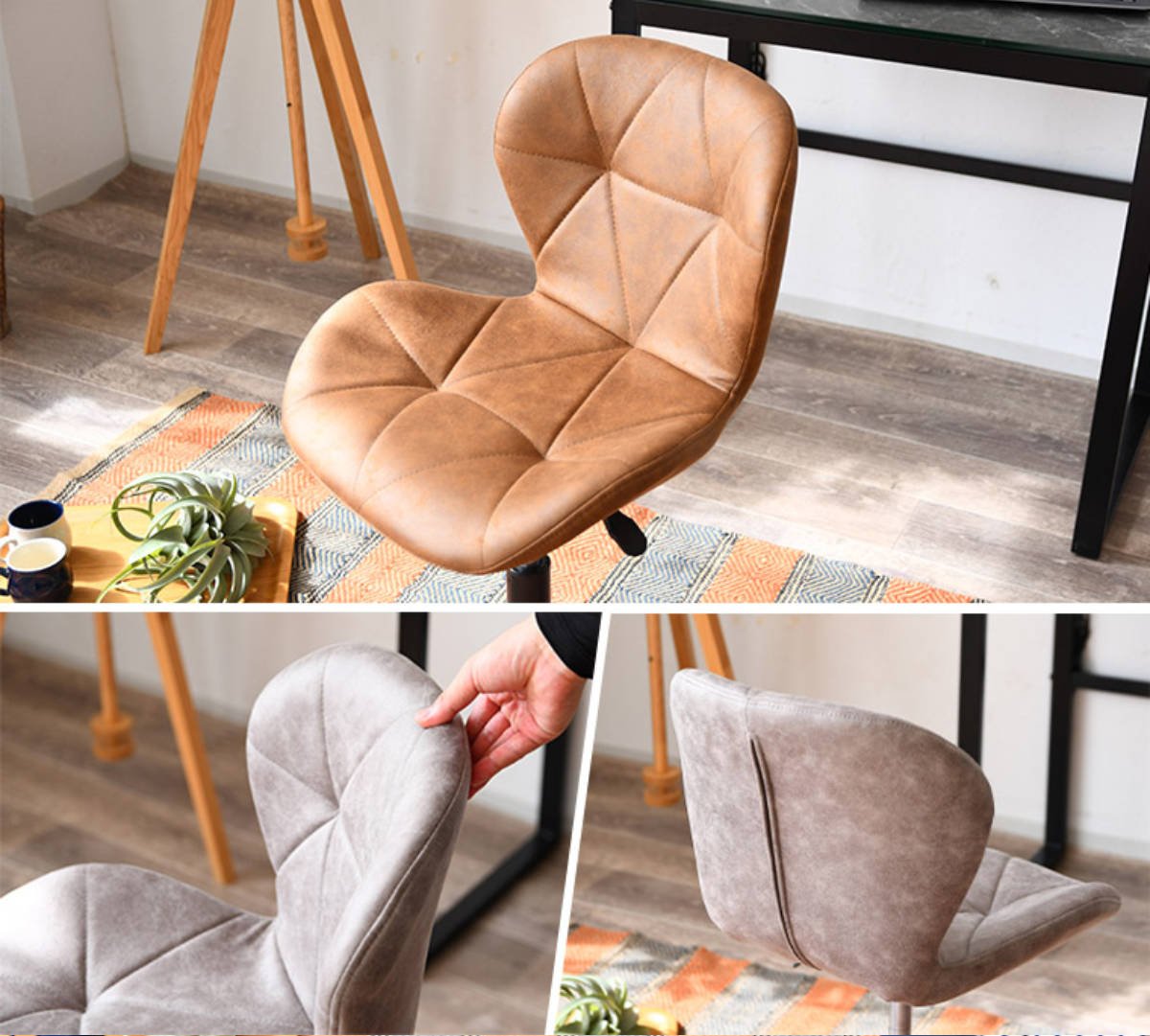 デスクチェア 座面高42.5ー55.5cm エッセイ キャスター付き パソコン チェア 椅子 オフィスチェア 回転 高さ調節 レザー調 おしゃれ オフィス 昇降式 PC ワークチェア デスクチェア 座面高42.5ー55.5cm エッセイ キャスター付き パソコン チェア 椅子 オフィスチェア 回転 高さ調節 レザー調 おしゃれ オフィス 昇降式 PC ワークチェア