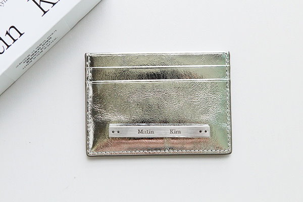 【Matin Kim】VINTAGE CARD WALLET Matin Kim Vintage Card Wallet Silver - SS25 - US