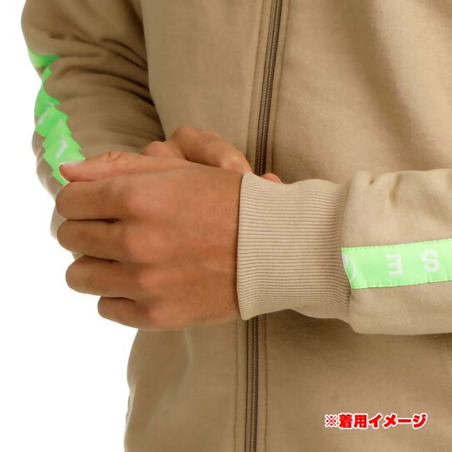 QUIET PLEASE(クワイエットプリーズ) 2025 FS メンズ ワイルドテープド ジップフーディ パーカー QP120101-901サンド 【海外サイズ】_9