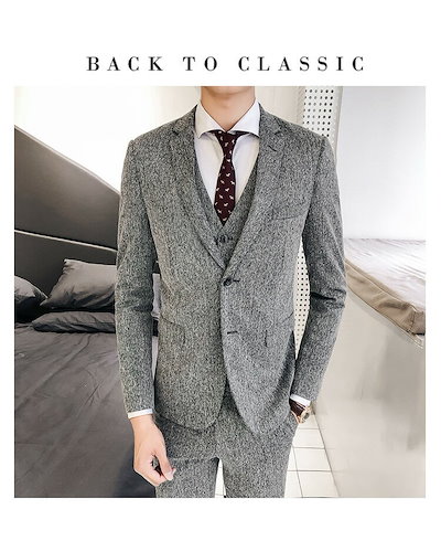 高品質通販 新作スーツ 秋冬スーツ 紳士服 紳士スー : メンズファッション 高品質好評