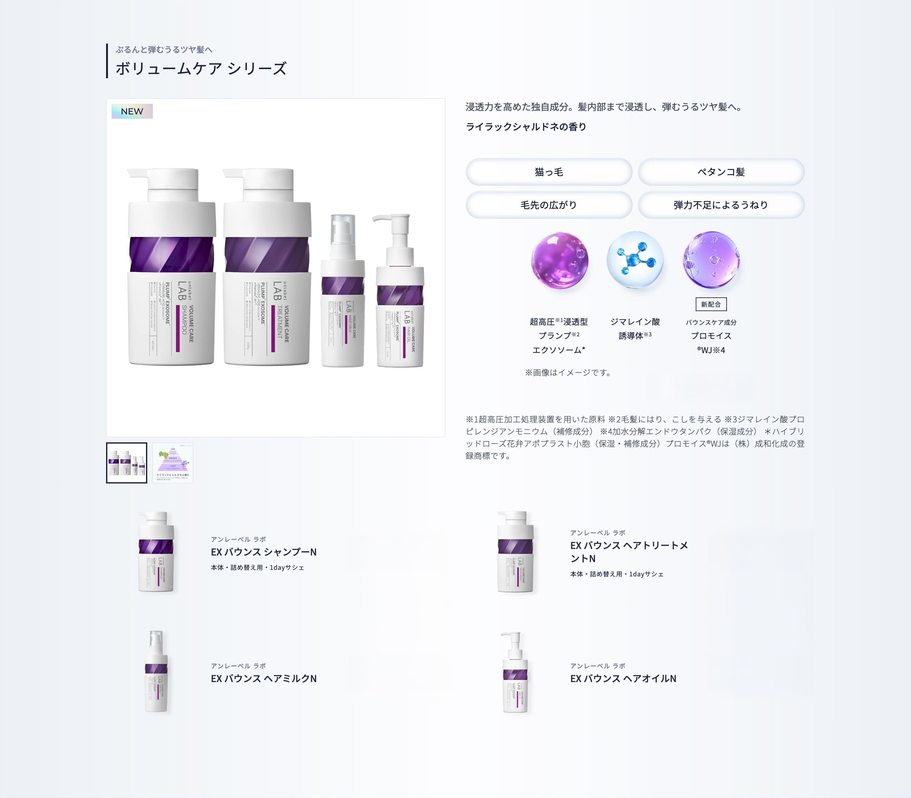 Qoo10] アンレーベルラボ [リニューアル品]選べる【限定ヘアミルク