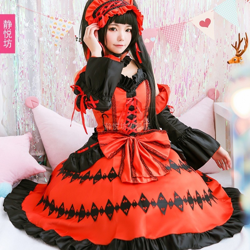 デート・ア・ライブ パレスプリンセスドレス アニメ ハロウィンコスチューム ロリータ ゴシック 制服