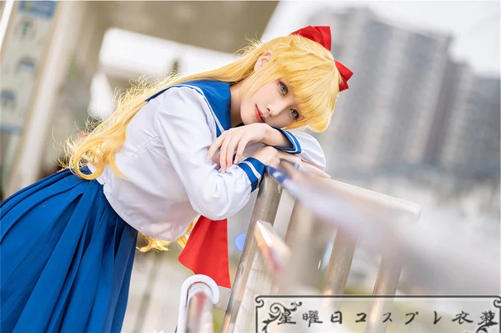 新品美少女戦士セーラームーン 愛野美奈子 コスプレ衣装 制服セット セーラー服 学園祭 変装 コスチューム ハロウィン ク品質良い 店舗お勧め_10