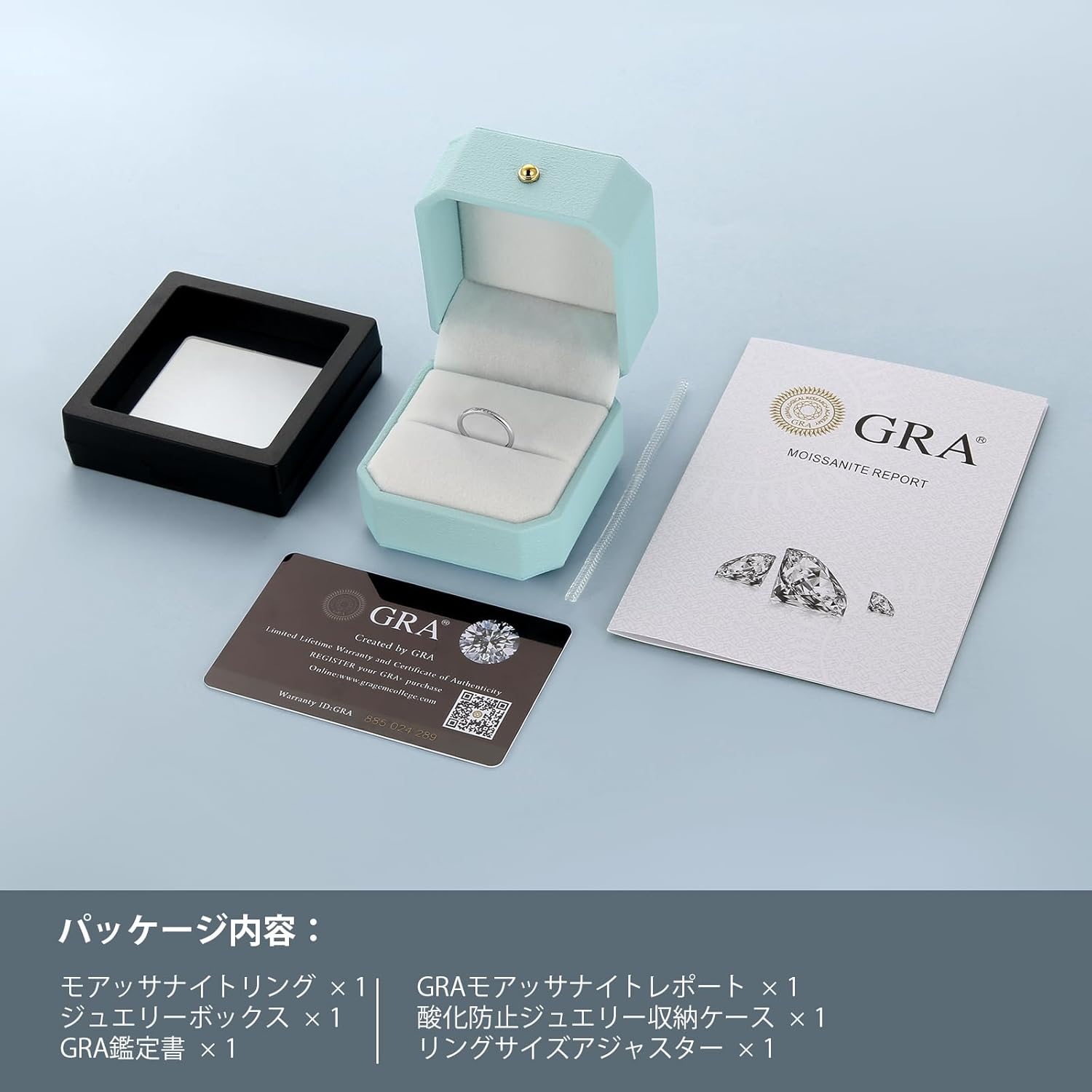 結婚指輪 ペアリング モアサナイト付き 調整可能 フリーサイズ S925銀製 ホワイトゴールド仕上げ 男女兼用 ギフトボックス付き_5