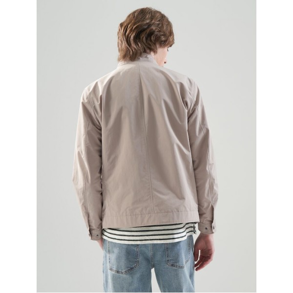 （ロガディス）コットンタッチベーシックショートジャンパー-ベージュ（RY4239P12A）