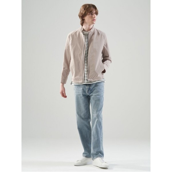 （ロガディス）コットンタッチベーシックショートジャンパー-ベージュ（RY4239P12A）