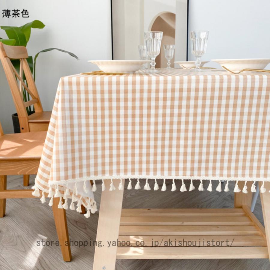 テーブルクロス布 キッチングッズ モノトーン 綿麻 テーブルカバー 無地 滑り止め シンプル 祝いプレゼント 清潔簡単 長方形 モダン キッチン おしゃれ 麻混風