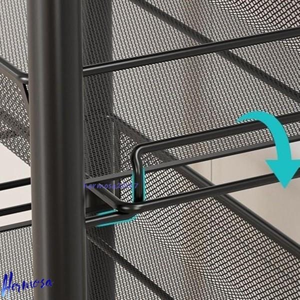 今日のイベント 新商品20%オフ キッチンワゴン キャスター付き 隙間収納 バスケットキッチン収納カート カラー4 移動式 組立簡単 キャスターラック 収納ラック 細い棚3枚購入で200円OFF