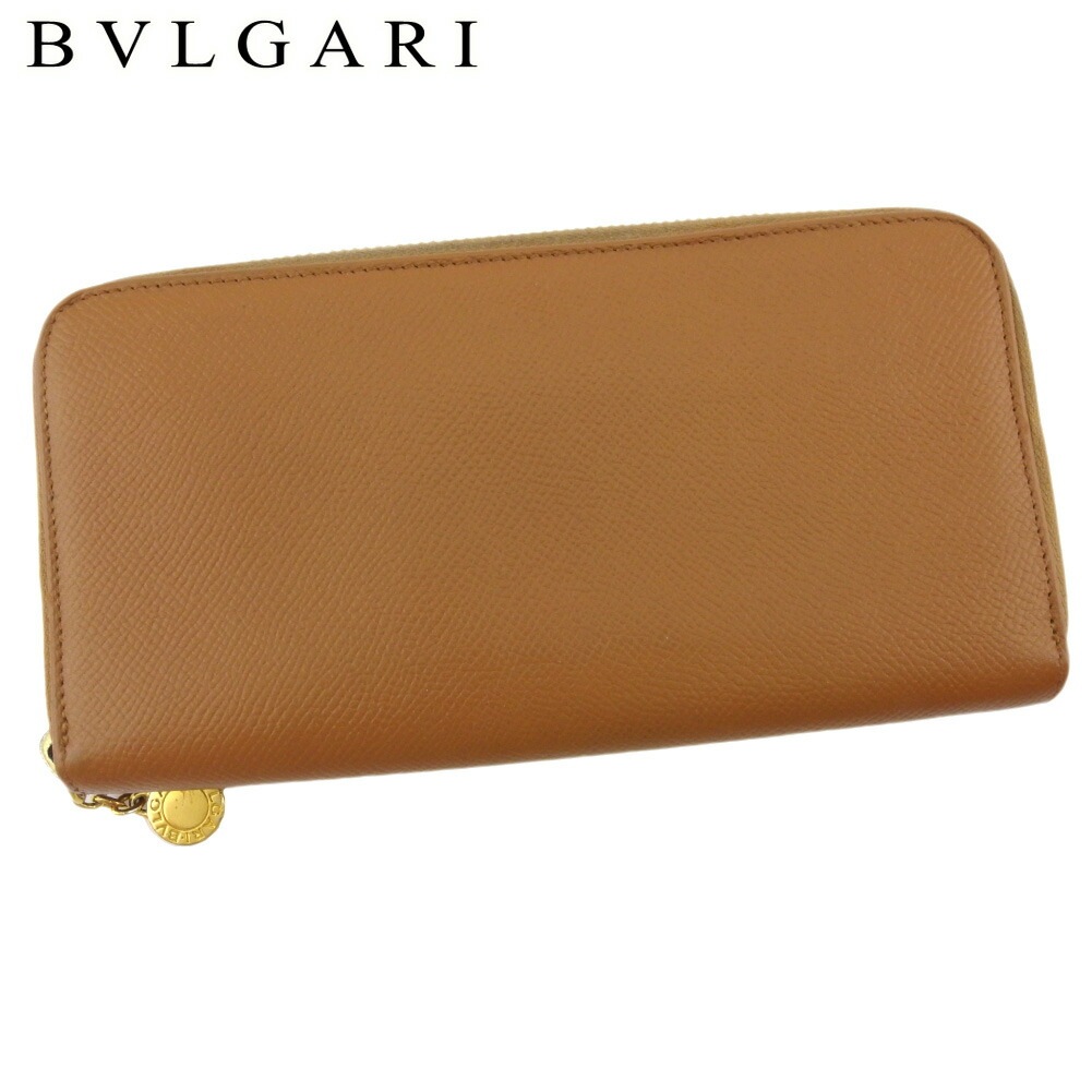 ブルガリ BVLGARI 二つ折り財布 コイン入れ付き ブラウン No.12 - 折り財布