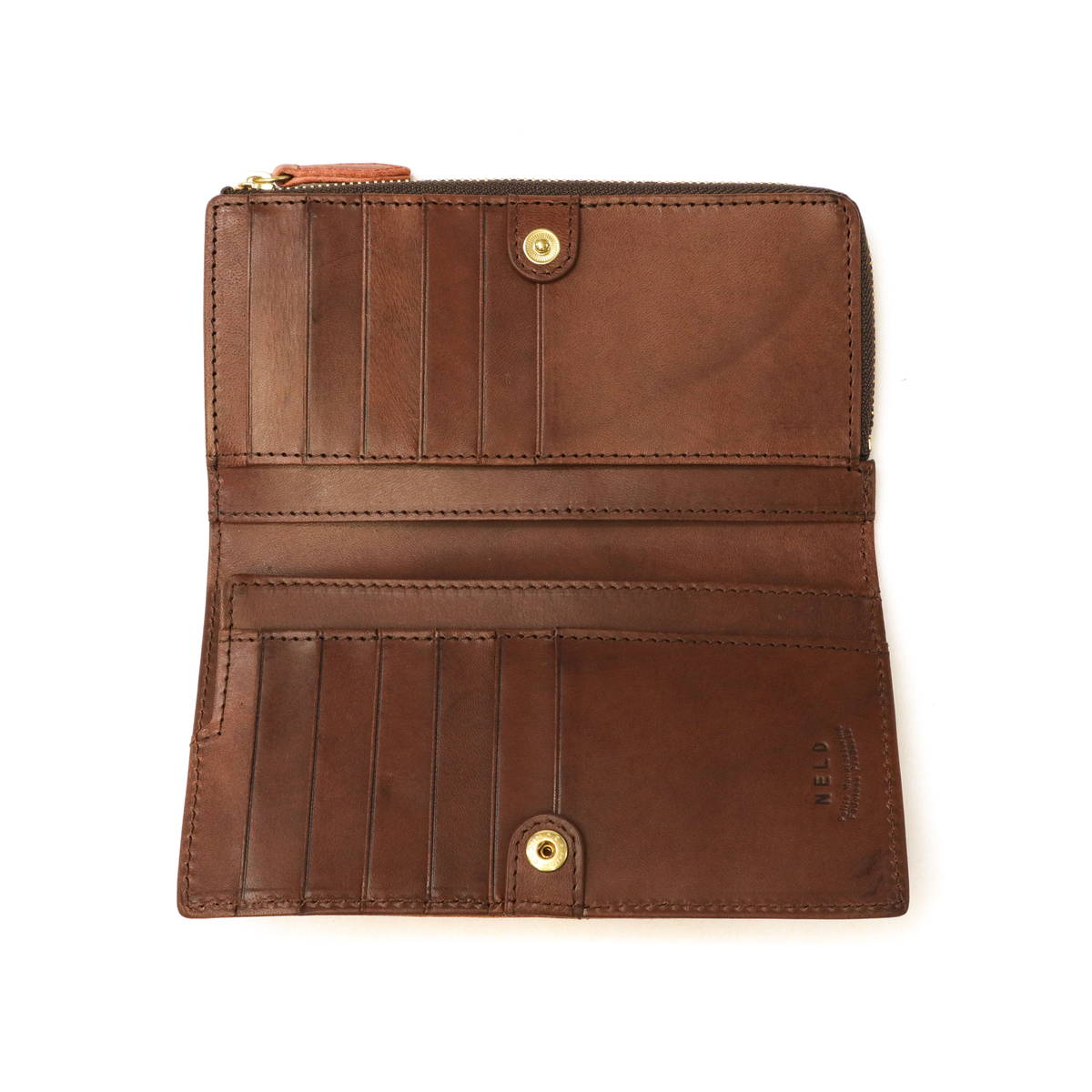 BAKU 長財布 小銭入れ 仕切り 本革 L字ファスナー 二つ折り メンズ レディース AN210 BAKU 長財布 小銭入れ 仕切り 本革 L字ファスナー 二つ折り メンズ レディース AN210