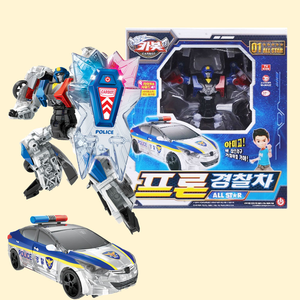 ハローカーボットフロン警察車オールスター変身ロボットポリス警察ロボットおもちゃ_1