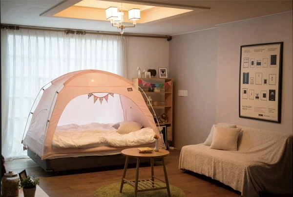 暖房テント Mサイズ テント 室内テント 暖房 省エネ 洗える コンパクト おしゃれ 防災