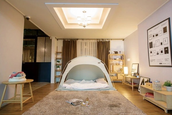 暖房テント Mサイズ テント 室内テント 暖房 省エネ 洗える コンパクト おしゃれ 防災