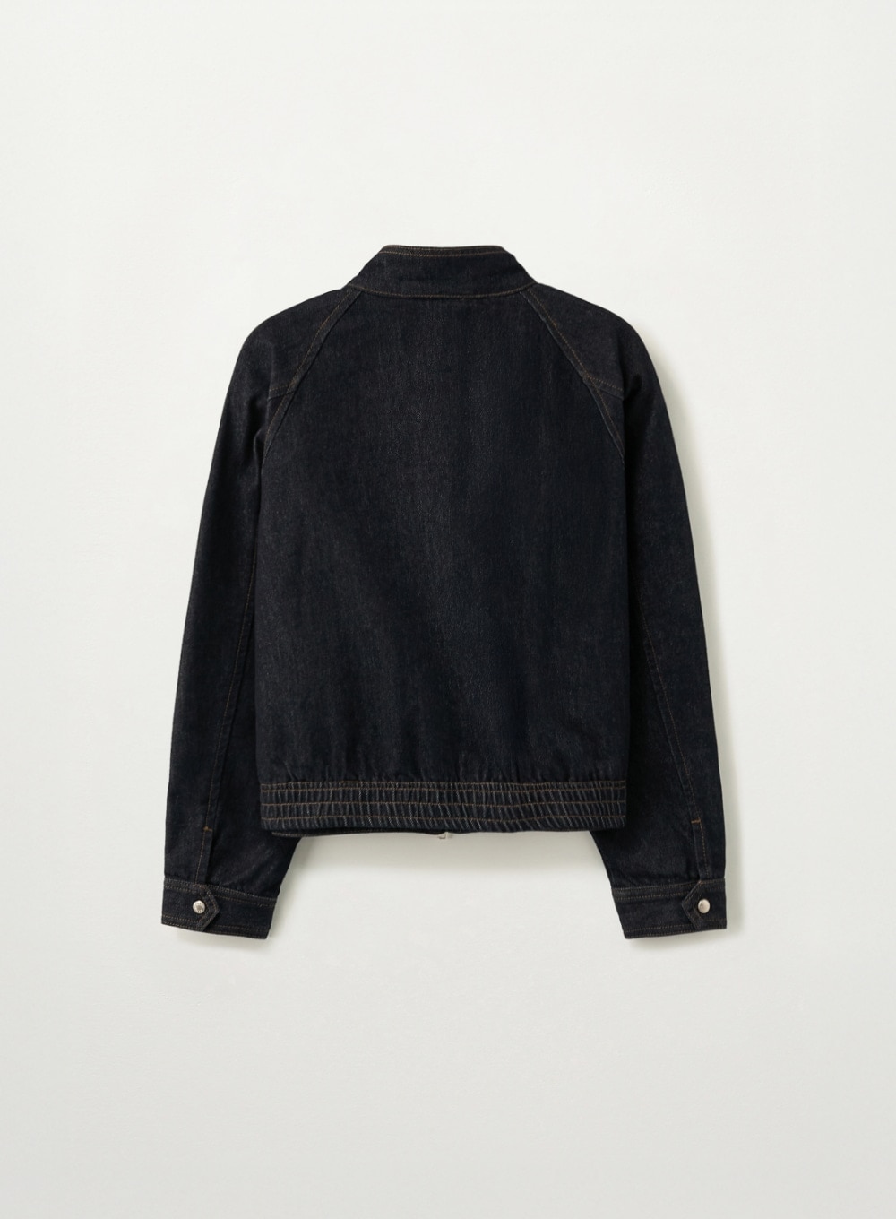 【SATUR】26SS (W) NONEFADE DENIM HARRINGTON JACKET : INDIGO_1