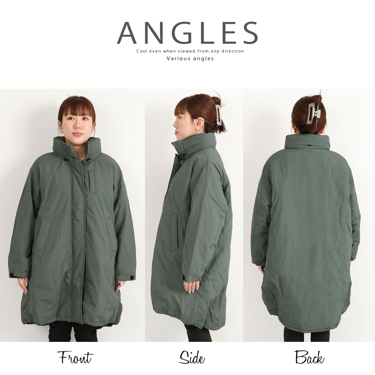 ジャケット アウター レディース ザンパ フェイクダウン モンスターパーカー中綿 ダウンジャケット コート ジャンパー ミリタリージャケット