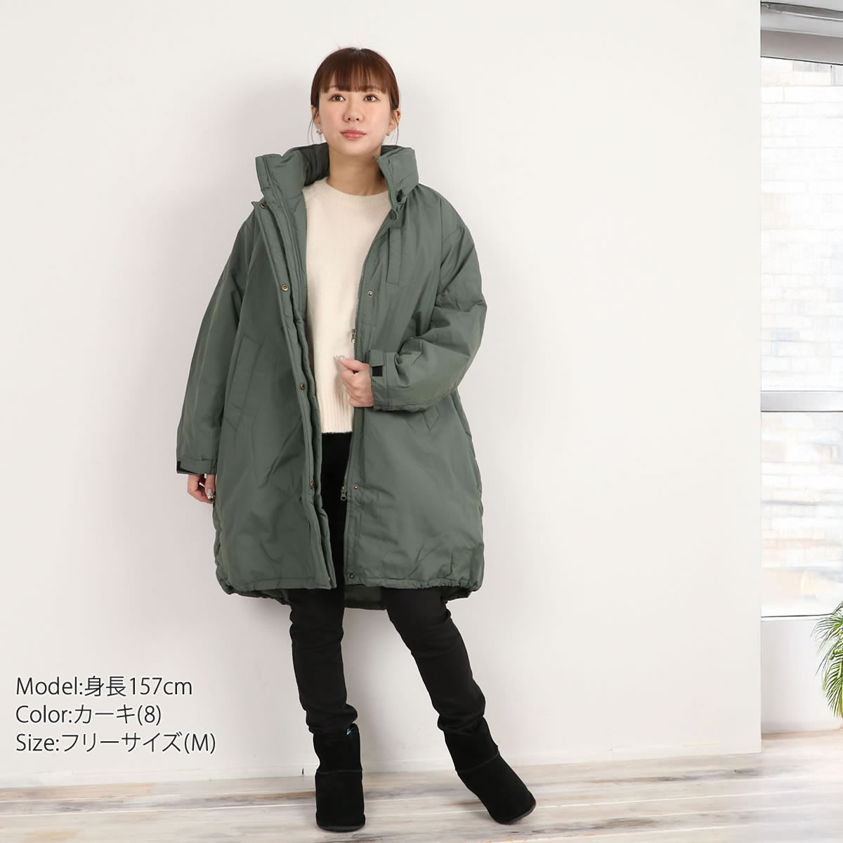 ジャケット アウター レディース ザンパ フェイクダウン モンスターパーカー中綿 ダウンジャケット コート ジャンパー ミリタリージャケット